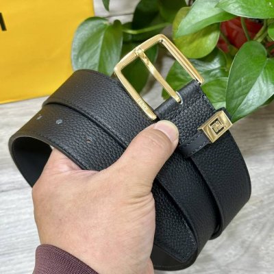 Fendl Fendi width 35mm, original imported double-sided top layer cowhide, with o