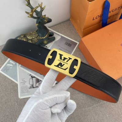 Lv Special Leather Belt Series, Original Hardware, Fine Stainless Steel Buckle,