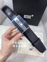 Montblanc Men's Automatic Belt - Width 34Mm 316 Fine Steel Buckle, Finely Crafte