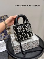 Folding gift box Upgraded version Dior Dior's heavily inlaid pearl Lady Dior ba