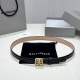 Balenciaga buckle belt, distressed hardware, vintage style, unique and not comm