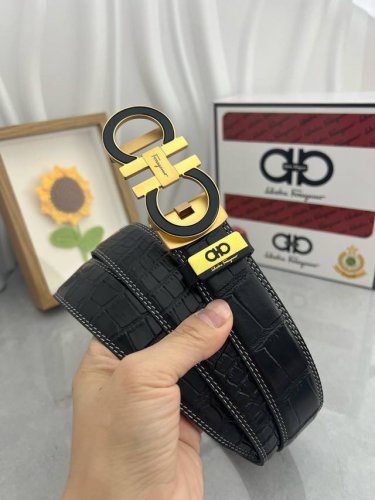 Product Name: Ferragamo Automatic Belt Material: Genuine Leather Belt Made From
