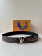 4.0 Wide Lv Optic Double-Sided Belt Focuses On The Classic Monogram Pattern: One