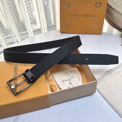 Louis Vuitton (Ddd) Full set packaging, 35mm width, genuine one-piece cast metal