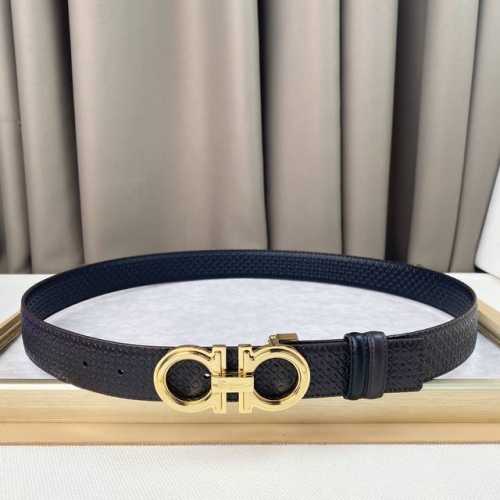 Men's Ferragamo Soft, Delicate, Versatile And Generous Width 3.5Cm Can Be Cut To