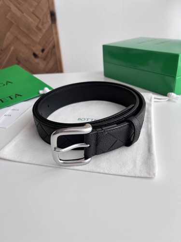 Bv 2025 Newest Men's Braided Belt, Handmade Intreccio Large Grid Braided Italian