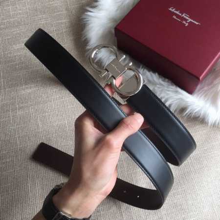 Comes with full packaging box Ferragamo belt! Premium buckle, top-grain cowhide - Click Image to Close
