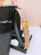 Chanel Logo Glossy classic Cc buckle brass gold metal 3.0Cm fine sheepskin belt