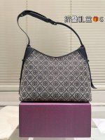 Tory Burch counter new monogram hobo bag classic navy blue logo more everyday si