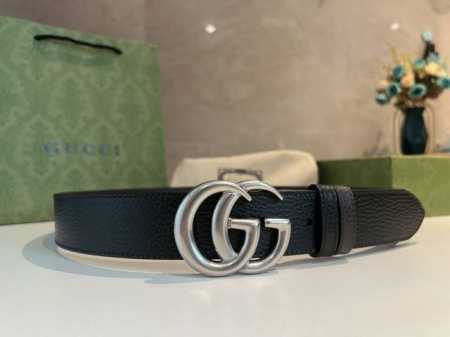 Chinese New Year Gucci men's favorite 40mm belt, double G buckle rotating design - Click Image to Close