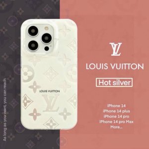 Hot-selling Lv hot silver series, Lv full-cover mobile phone case, skin-feeling