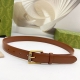3.0cm Gucci belt, double-sided top layer cowhide leather, length: 75.80.85.90.95