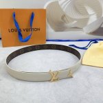 3.0Cm Louis Vuitton Lv Belt, Double-Sided Top-Grain Cowhide Leather, Length: 75.