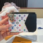 M14155Plum Red and White & Blue and White Lv Card Holder Card Holder Wallet New