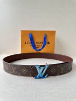 4.0 Wide Lv Dimension double-sided belt combines creative heritage with gorgeous
