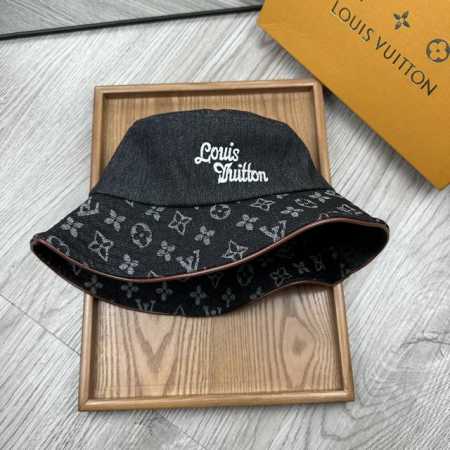 Special Price L's Pure Cotton Printed Embroidered Bucket Hat Classic Style Denim - Click Image to Close