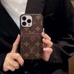lv Classic Popular Old Flower Mobile Phone Case Lv Old Flower Card Insert Ful