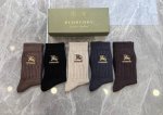 Specially packaged Burberry cashmere embroidered mid-length slouch socks by Ddd!