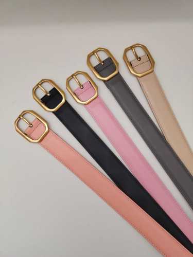 Special 3.0Cm Yangshulin Ancient Gold Pin Buckle, Saint Laurent Women's Belt Ysl