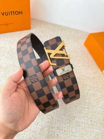 Product Name: Louis Vuitton Belt - Original Single Belt Model: Hook buckle, clas - Click Image to Close