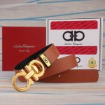 Belt: Ferragamo Original Single-Piece Cowhide Belt Men's Belt: 100% Top-Grain Co