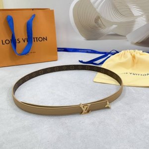 2.0 Cm Louis Vuitton Lv Belt, Double-Sided Top-Grain Cowhide Leather, Length: 75
