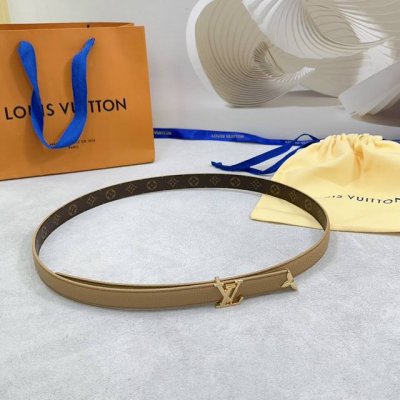 2.0 Cm Louis Vuitton Lv Belt, Double-Sided Top-Grain Cowhide Leather, Length: 75