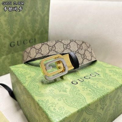Gucci Width 3.0 Cm Simple And Generous Double-Sided Use Hardware Can Be Rotated