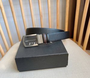 Prada This Reversible Belt From Prada Is Made Of Iconic Saffiano Leather On One