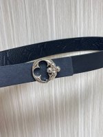 3.0 wide women's wireless belt, new style of the season, one side is black impor