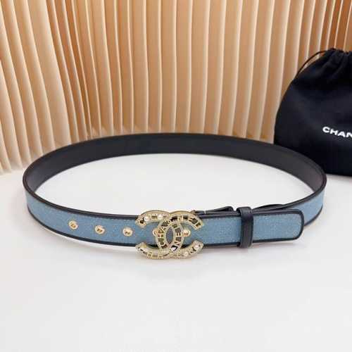 3.0Cm Chanel Official Website New Arrival, Double-Sided Top-Grain Leather, Lengt
