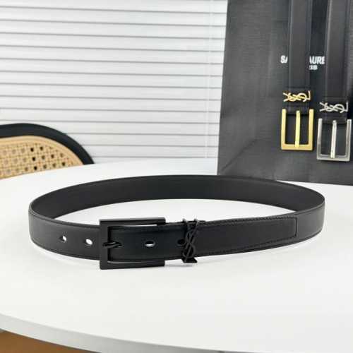 Saint Laurent Women's Belt, Classic Colors Available, Every Stitch And Thread Is