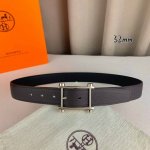 Special Herm S Herm S Pin Buckle Leather Belt, Authentic Quality, Double-Sided,