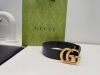 Gucci Couple Belt with Full Packaging Gift Box, Double G Buckle Calfskin Belt,