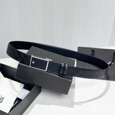 Men's Montblanc brand, soft and delicate, versatile and stylish, 3.5cm wide, cus