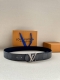Special 4.0 Width The Lv Dimension Double-Sided Belt Adds A Subtle Touch Of Soph