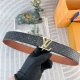 Lv Special Leather Belt Series, Original Factory Premium Stainless Steel Drill B
