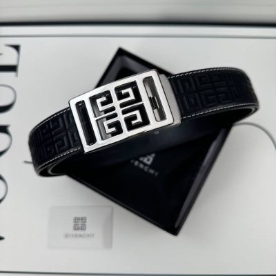 Brand Givenchy New Imported 3.5 Automatic Buckle Double-Sided First-Layer Calfsk