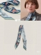 Hermes "Cheetah Bandana" Twilly Small Scarf Twilly silk ribbon 100% mulberry sil