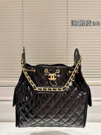 Wax leather Chanel original Hobo bucket shipment, super soft, skin-friendly fee - Click Image to Close