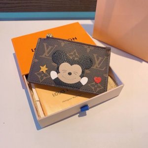 Exclusive new Lv cartoon monogram card holder, classic monogram coin purse, Chr