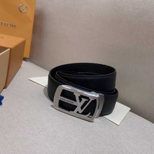 Louis Vuitton, Exclusive LV Belt Automatic Buckle Series, Steel Hardware, Exquis