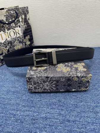 Belt 550107 35mm Navy Blue Grained Calfskin Leather Item No.: 4333Rutam_H56E. T - Click Image to Close