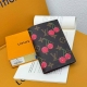 Color: Monochrome Size: 14X10 Cherry Passport Cover This cover combines Monogra