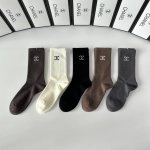 Special boutique packaging Chanel new wool mid-length slouch socks! Five pairs p