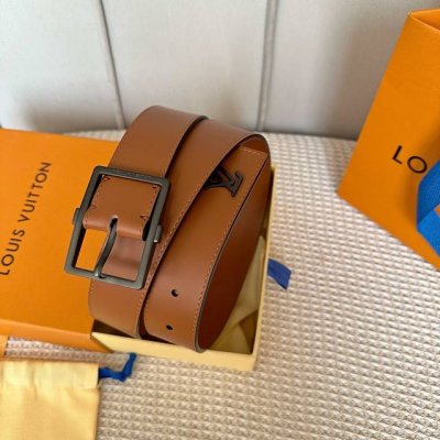 Original packaging L0Uis Vuitt0N This season's new Lvjia men's belt, 35mm wide,