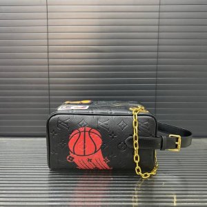 Louisvuitton NBA collaboration Cloakroom Dopp Kit handbag, clutch, cosmetic bag,
