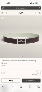 Jumbo premium hardware paired with imported cream-white Evercolor leather, 38mm