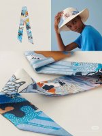 Dimensions: 5 x 86 cm Material: 100% silk Inspired by the "En Liberte" scarf des