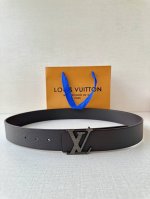 L0Uis Vuitt0N Lv Men's counter quality water ripple belt width 40mm equipped wit